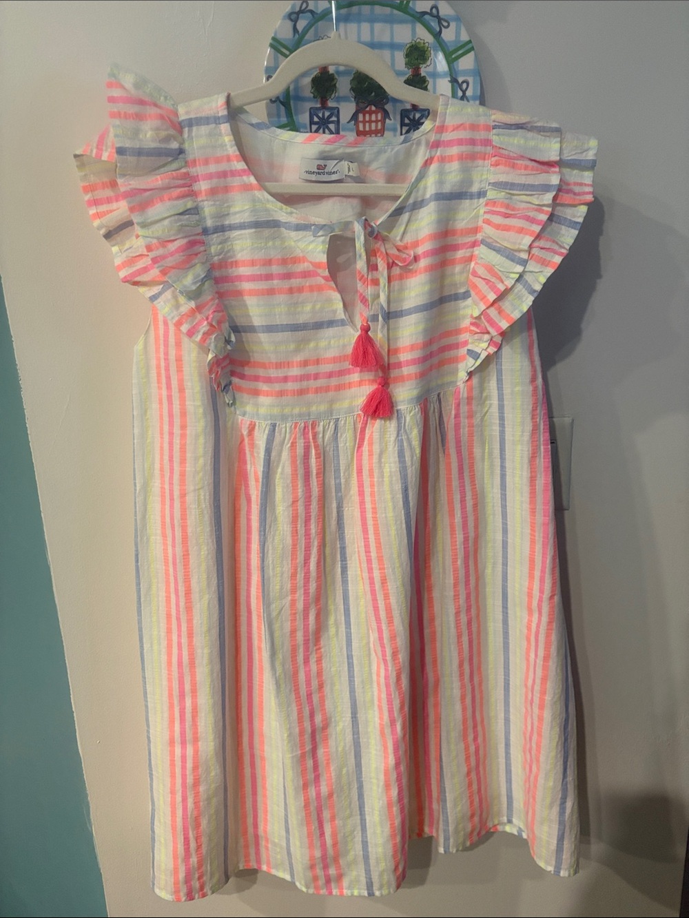 NWOT VINEYARD VINES FLUTTER SLEEVE DRESS